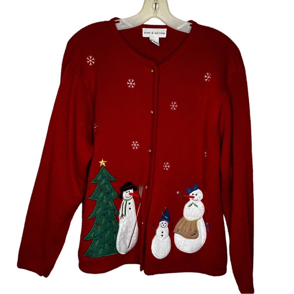 Vintage Croft & Barrow Christmas Cardigan Sweater